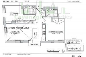 Court st 125,Brooklyn,NY,2 Bedrooms Bedrooms,4 Rooms Rooms,2 BathroomsBathrooms,Apartment,125,1170